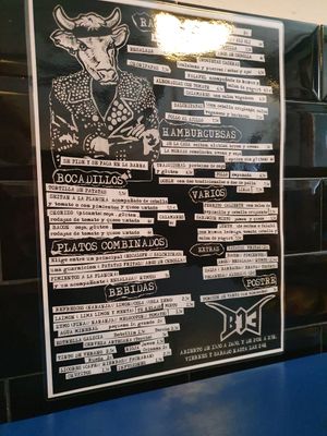 Menu at B13 Bar in Madrid