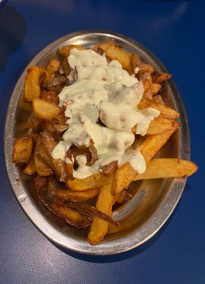 Patatas alioli  at B13 Bar in Madrid