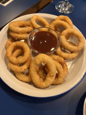 Onion rings   at B13 Bar in Madrid