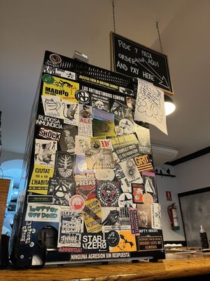 Nice decorated   at B13 Bar in Madrid