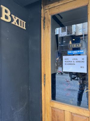 Door   at B13 Bar in Madrid