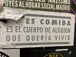 Wc sticker  at B13 Bar in Madrid