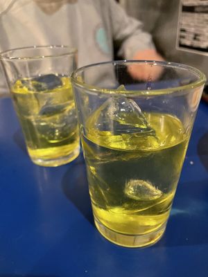 Licor hierbas  at B13 Bar in Madrid