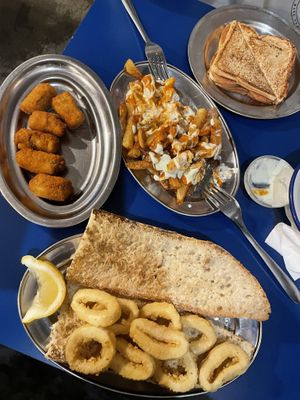 Full meal  at B13 Bar in Madrid