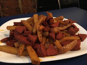 Choripapas at B13 Bar in Madrid