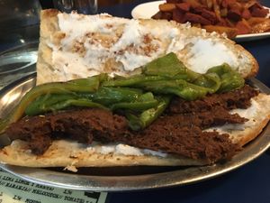 Sandwich Seitan at B13 Bar in Madrid