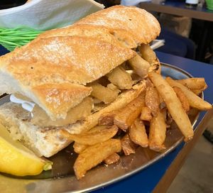 Bocata de calamares  at B13 Bar in Madrid