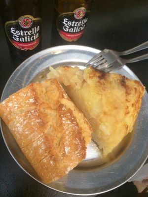 Glorious Spanish omelette at B13 Bar in Madrid