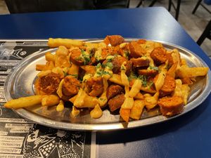 Choripapas  at B13 Bar in Madrid