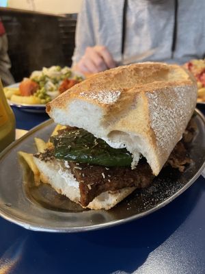 Bocadillo seitan a la plancha   at B13 Bar in Madrid