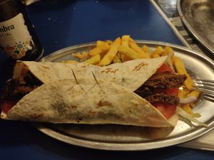 Kebab at B13 Bar in Madrid