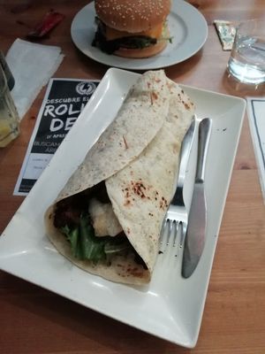 durum kebab at B13 Bar in Madrid