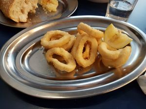 Ración de calamares / calamare at B13 Bar in Madrid