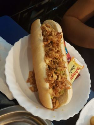 Perrito caliente / hot dog   at B13 Bar in Madrid