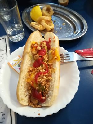 Perrito caliente at B13 Bar in Madrid