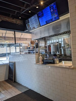 Inside the restaurant at Josef's Gyros & Kabobs in Appleton
