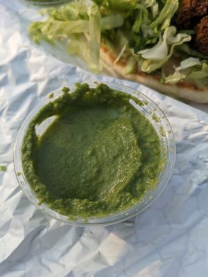 S'hug sauce at Josef's Gyros & Kabobs in Appleton