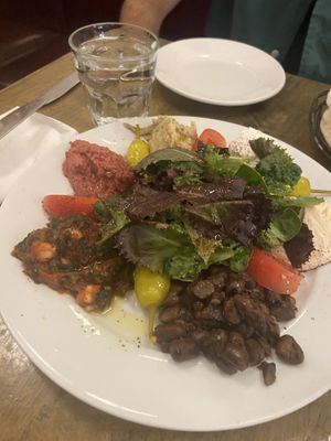 Mezze sampler  at Uncle Momo in Jersey City