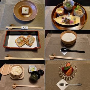 Plant based tofu course  at Tōfuya Ukai Saginuma in Kawasaki
