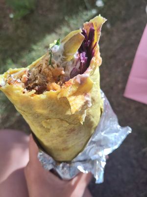 The vegan wrap at Le Kebab Stureplan in Stockholm