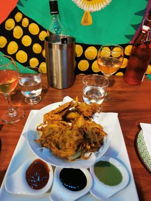 Onion bhajis at Bollywood Grill in North Haven