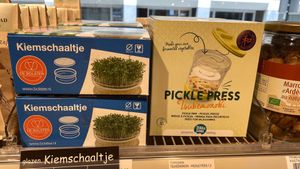 To grow sprouts at home at GoodyFood in Hilversum