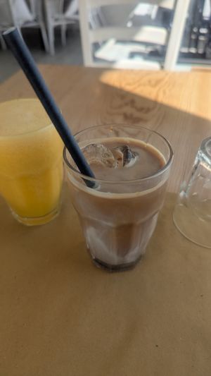 Vegan soy milk latte at Randy's - Breakfast, Brunch & More in Palermo