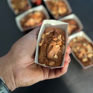 Cashew Cinnamon Tea Cake with Fruit Sweetener at The Digitale Chef - Vegan Patisserie Cafe in Bangalore
