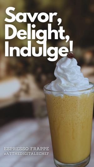 Indulge in Espresso Frappe and experience the Heaven. at The Digitale Chef - Vegan Patisserie Cafe in Bangalore