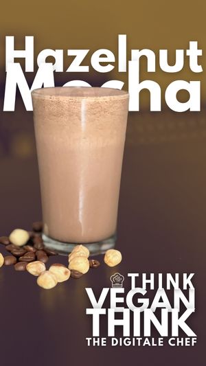 Hazelnut Mocha, made with Real Hazelnuts, Espresso at The Digitale Chef - Vegan Patisserie Cafe in Bangalore