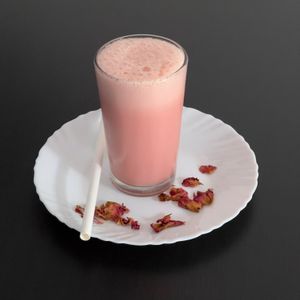 Signature Rose Mylkshake at The Digitale Chef - Vegan Patisserie Cafe in Bangalore