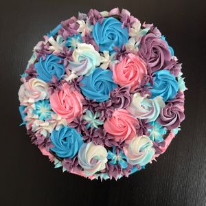 Choco Truffle Cake with Vegan Buttercream Florets ~ Available on Preorders at The Digitale Chef - Vegan Patisserie Cafe in Bangalore