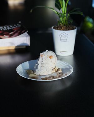 Banana Cashew Vegan Ice Cream   at The Digitale Chef - Vegan Patisserie Cafe in Bangalore