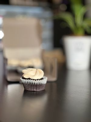 Mocha Cupcake with Vegan Caramel Mousse at The Digitale Chef - Vegan Patisserie Cafe in Bangalore