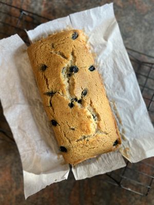 Vanilla Blueberry  Cake Loaf #Veganuary at The Digitale Chef - Vegan Patisserie Cafe in Bangalore