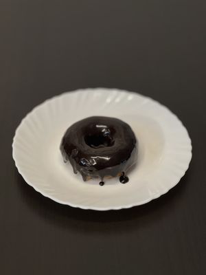 Chocolate Doughnut #Veganuary at The Digitale Chef - Vegan Patisserie Cafe in Bangalore