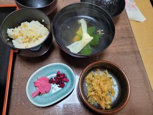 Probably with fish broth at Yubani in Kyoto