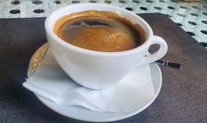 Americano at Breadly Bakery in Tashkent