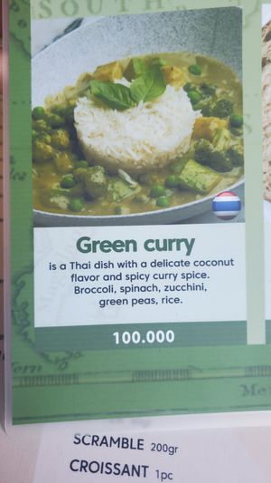 Menu at Breadly Bakery in Tashkent