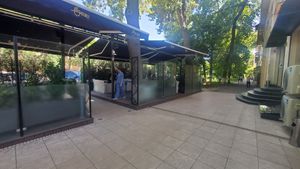 Smoking terrasse at Breadly Bakery in Tashkent