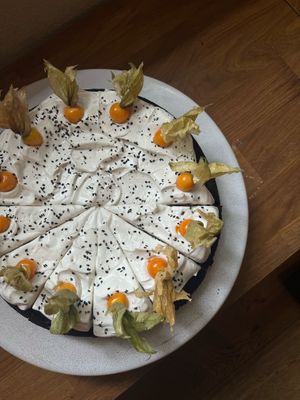 Tahin-Chocolate Cake (vegan) at Café am Peterstor by Rough Surface Coffee in Regensburg