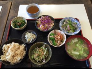 delicious lunch set! at Milk Land in Tokyo
