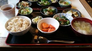 Lunch set at Milk Land at Milk Land in Tokyo