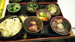 Beautifully seasoned food at Milk Land in Tokyo