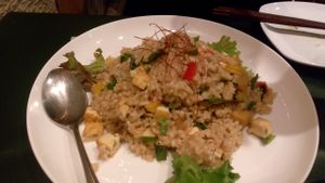 Thai fried rice at Olu Olu Cafe in Tokyo