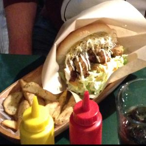 burger and fries hit the spot at Olu Olu Cafe in Tokyo