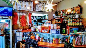 Interior at Olu Olu Cafe in Tokyo