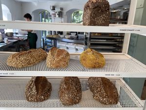 Their bread is probably vegan, but they resell from Bakkerij Van Eekeren, so they don’t know for sure. at  Flo Specialty Coffee & bakery in Utrecht
