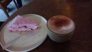 raw cake and cacao at Soul's in Dusseldorf