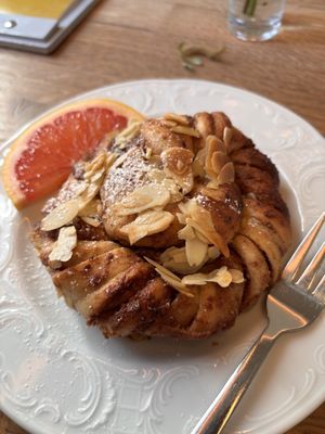 Cinnamon roll was very good    at Café Alma in Freiburg